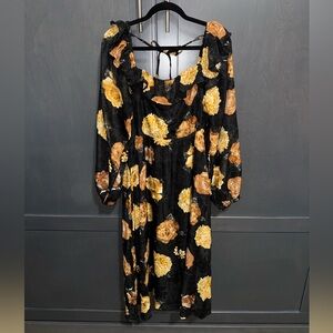 &Merci Floral Long Sleeve Dress